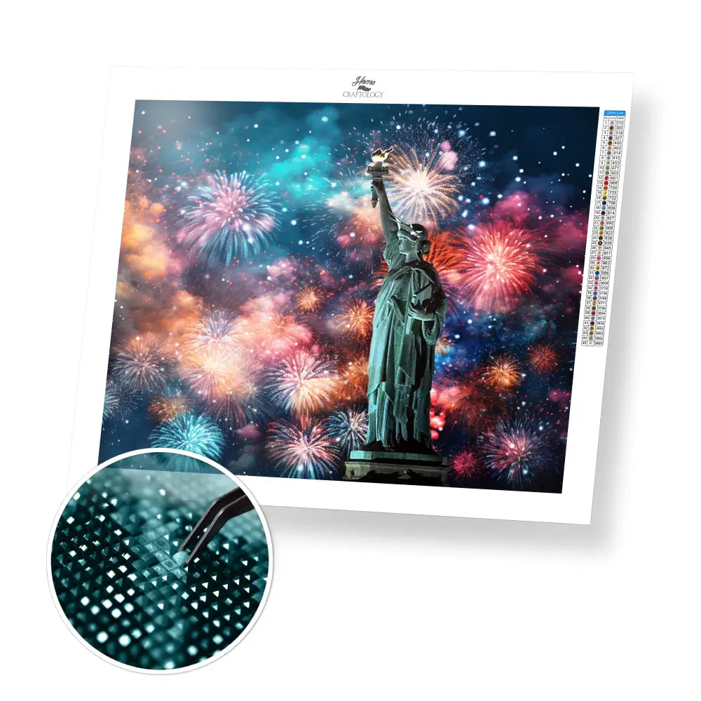New! New Year in New York - Exclusive Premium Diamond Painting Kit - 35x30cm / 14x12’’ / Square (Most Popular)