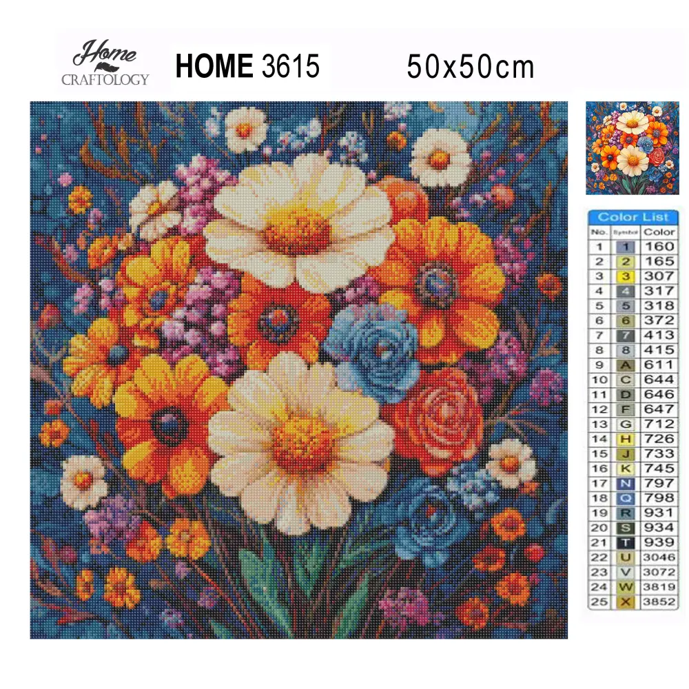 New! Painting of Flowers - Exclusive Premium Diamond Painting Kit - Diamond Painting Kit