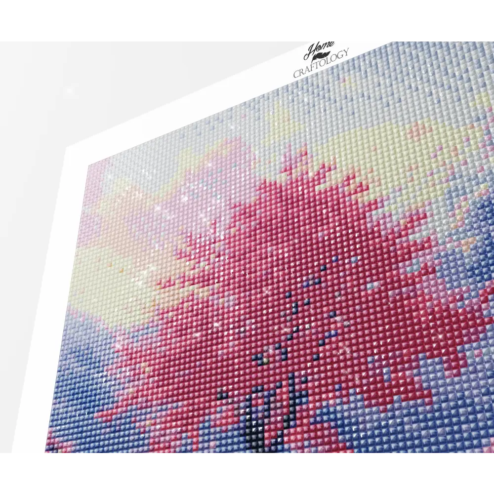 New! Single Pink Tree - Exclusive Premium Diamond Painting Kit - Diamond Painting Kit