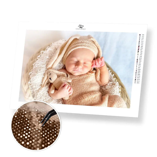 Newborn Shoot - Premium Diamond Painting Kit - 45x30cm / 18x12’’ / Square (Most Popular) - Diamond Painting Kit