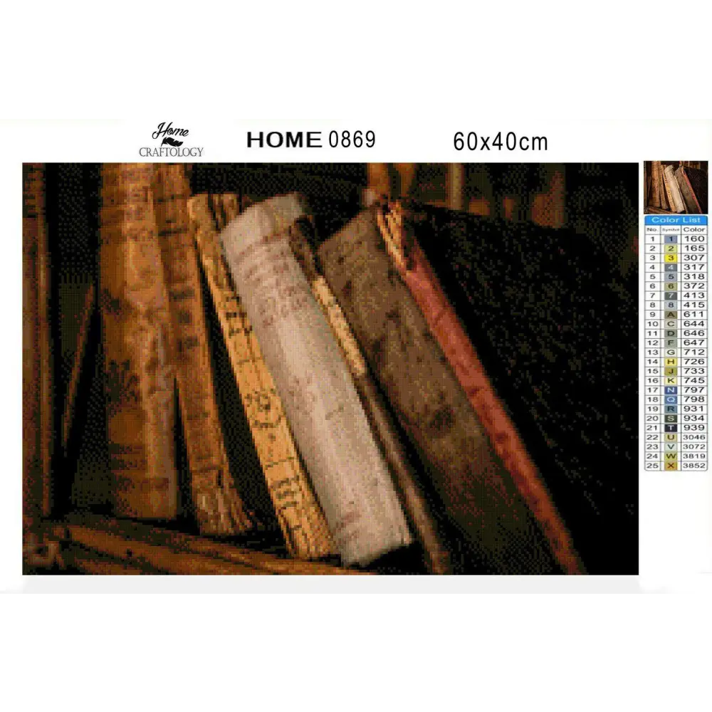 Old Books - Premium Diamond Painting Kit - Diamond Painting Kit