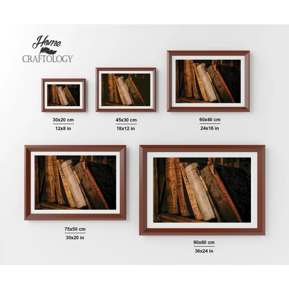 Old Books - Premium Diamond Painting Kit - Diamond Painting Kit