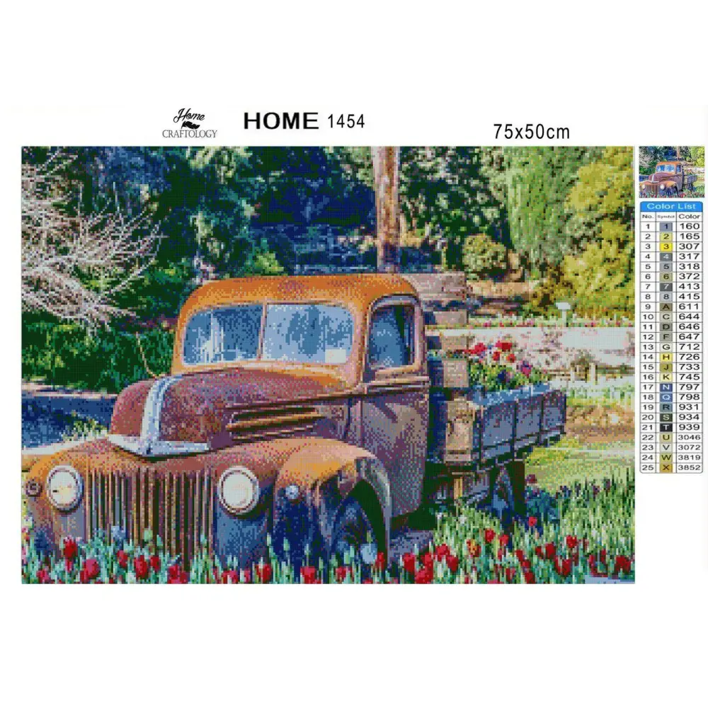Old Pickup Truck - Premium Diamond Painting Kit - Diamond Painting Kit