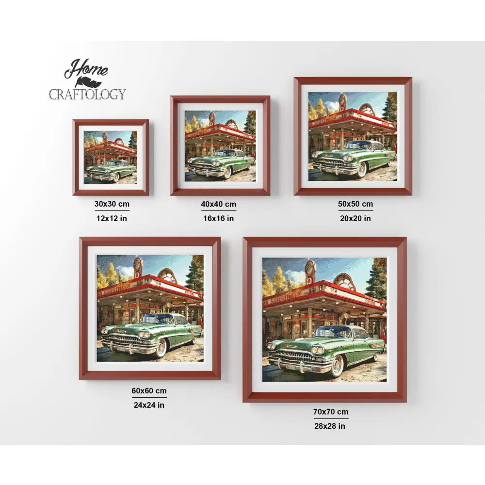 Old School Car - Exclusive Premium Diamond Painting Kit - Diamond Painting Kit