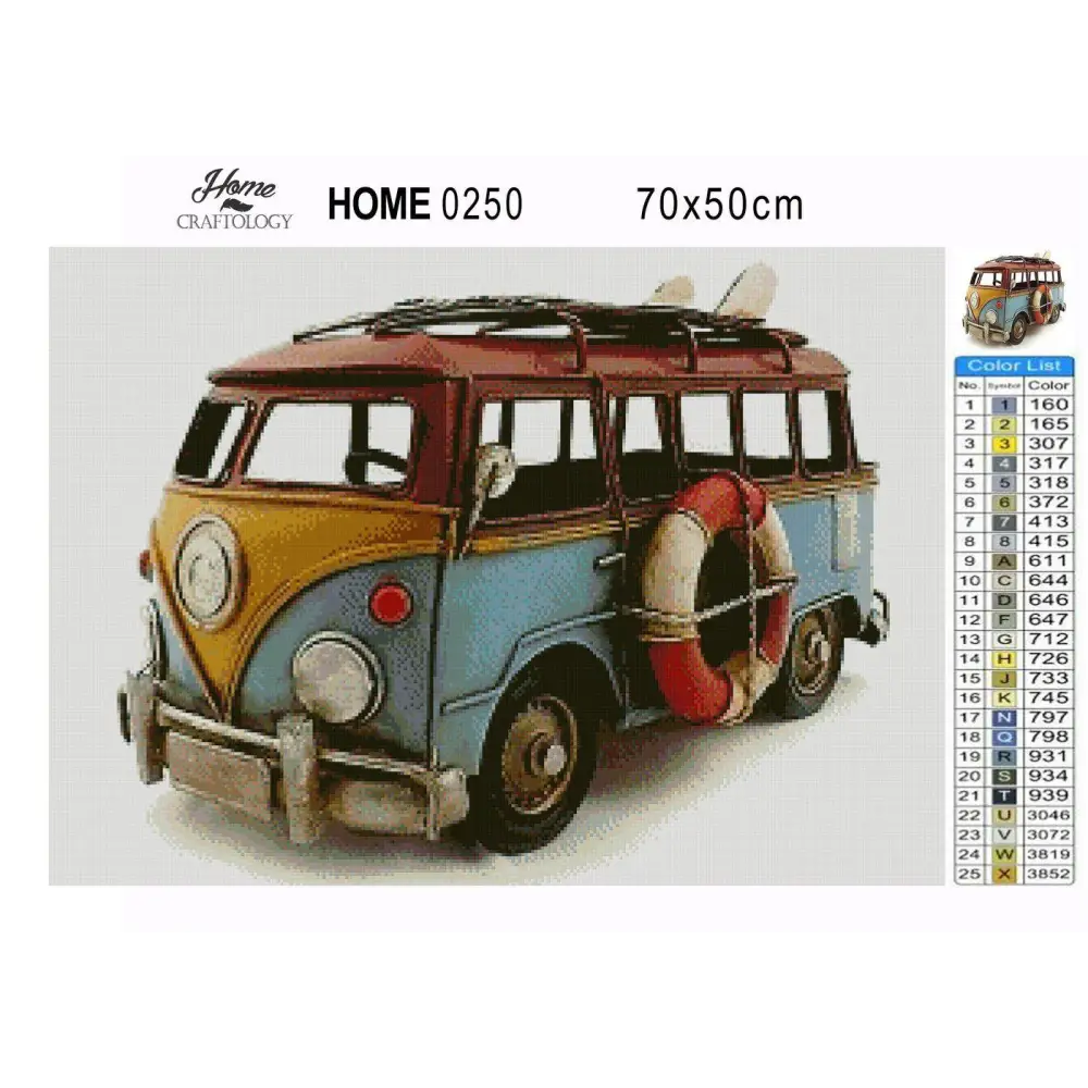 Old Van - Premium Diamond Painting Kit - Diamond Painting Kit