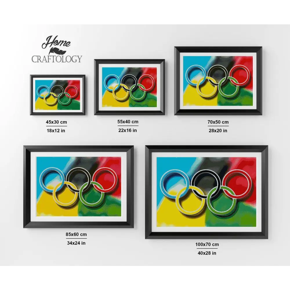 Olympic Rings - Premium Diamond Painting Kit - Diamond Painting Kit
