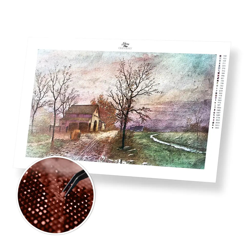 One Autumn Afternoon - Premium Diamond Painting Kit - 50x30cm / 20x12’’ / Square (Most Popular) - Diamond Painting Kit