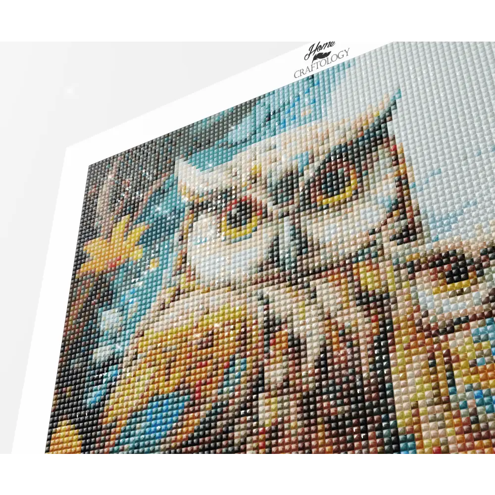 Owl Family - Exclusive Premium Diamond Painting Kit - Diamond Painting Kit