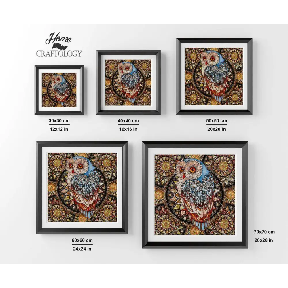 Owl Mandala - Exclusive Premium Diamond Painting Kit - Diamond Painting Kit