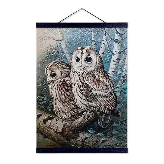 Owl on a Tree - Premium Diamond Painting Kit - Diamond Painting Kit