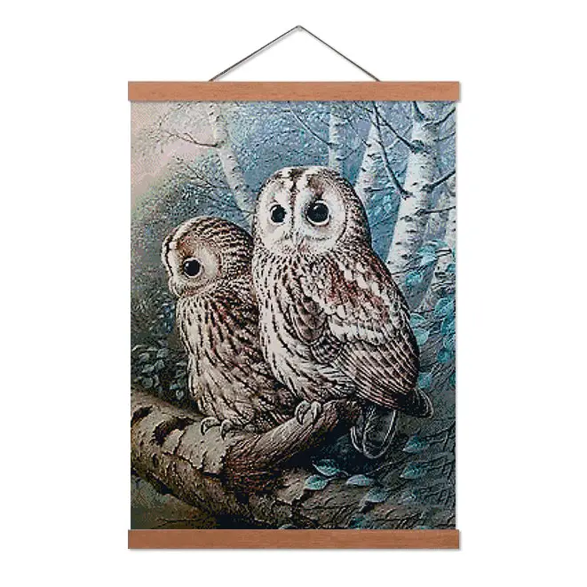 Owl on a Tree - Premium Diamond Painting Kit - Diamond Painting Kit