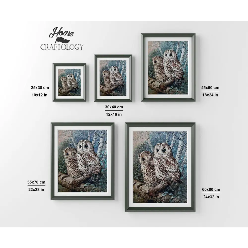 Owl on a Tree - Premium Diamond Painting Kit - Diamond Painting Kit