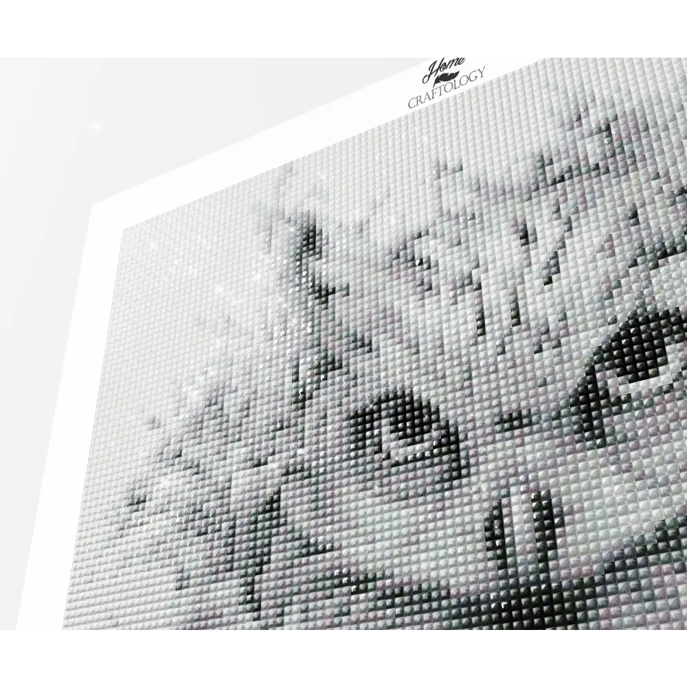Owl with Flowers - Exclusive Premium Diamond Painting Kit - Diamond Painting Kit