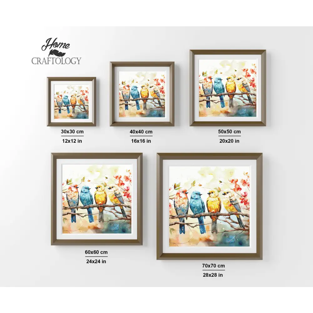 Pairs of Lovebirds - Exclusive Premium Diamond Painting Kit - Diamond Painting Kit