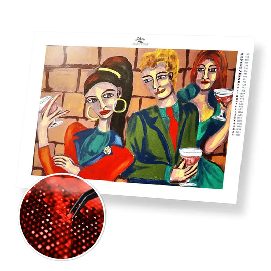 Party - Premium Diamond Painting Kit - 40x30cm / 16x12’’ / Square (Most Popular) - Diamond Painting Kit