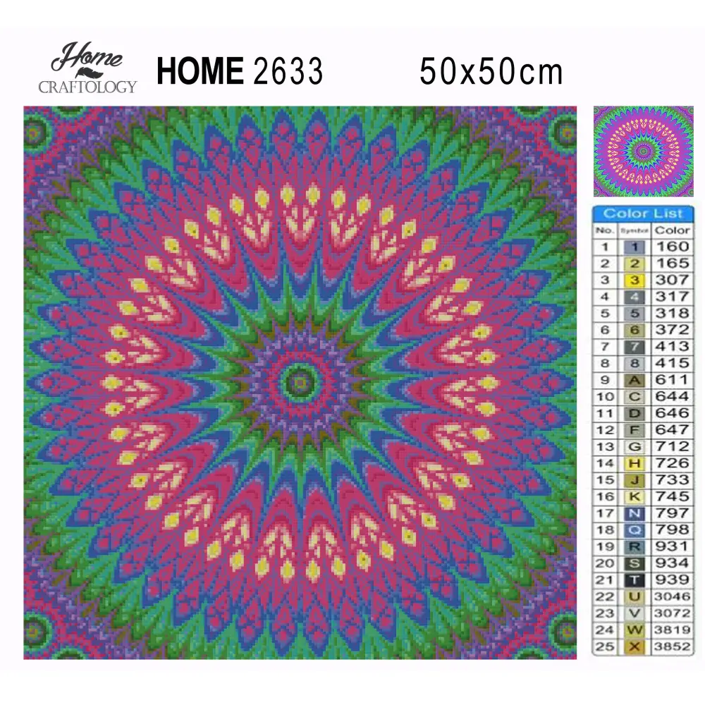 Pastel Mandala - Premium Diamond Painting Kit - Diamond Painting Kit