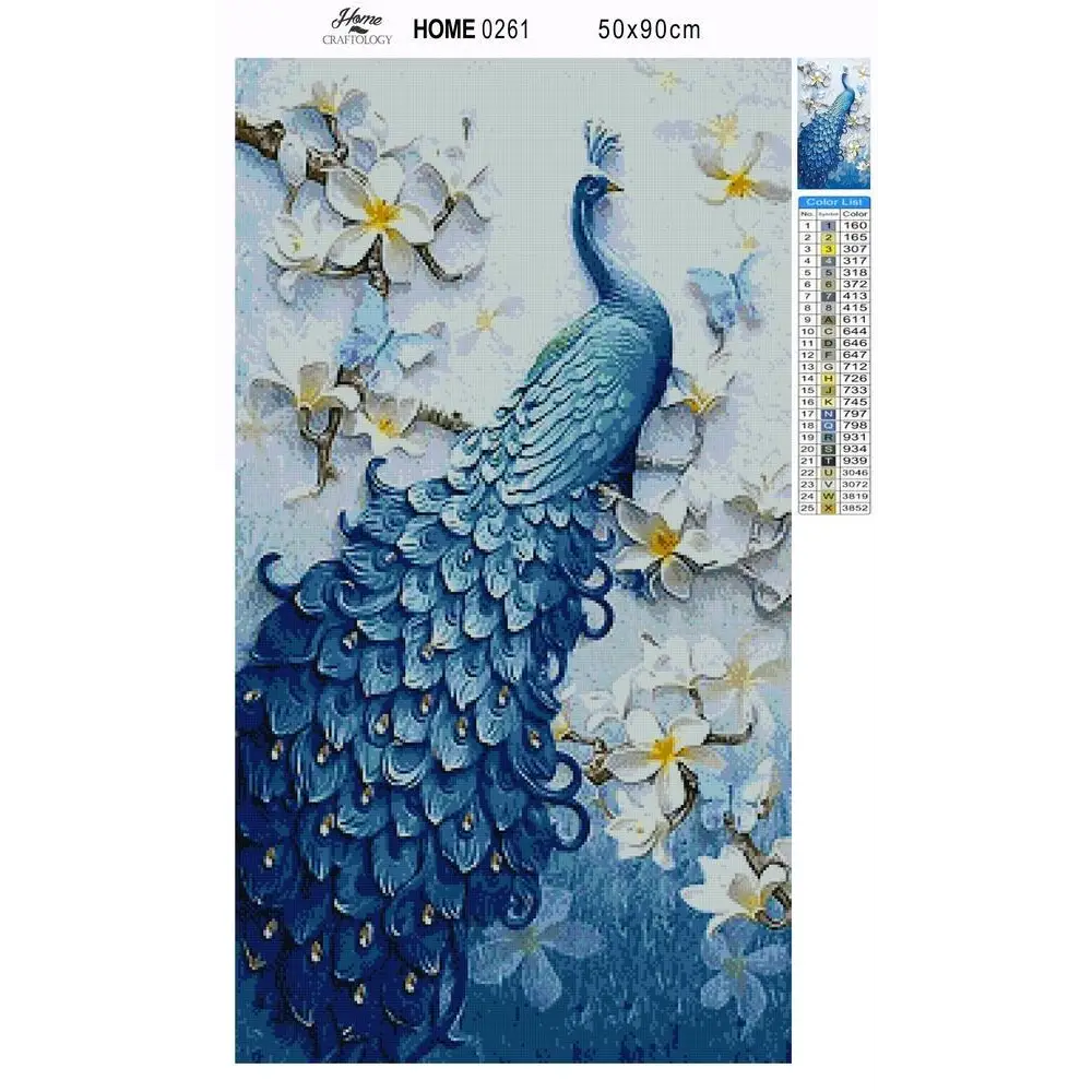 Peacock - Premium Diamond Painting Kit - Diamond Painting Kit
