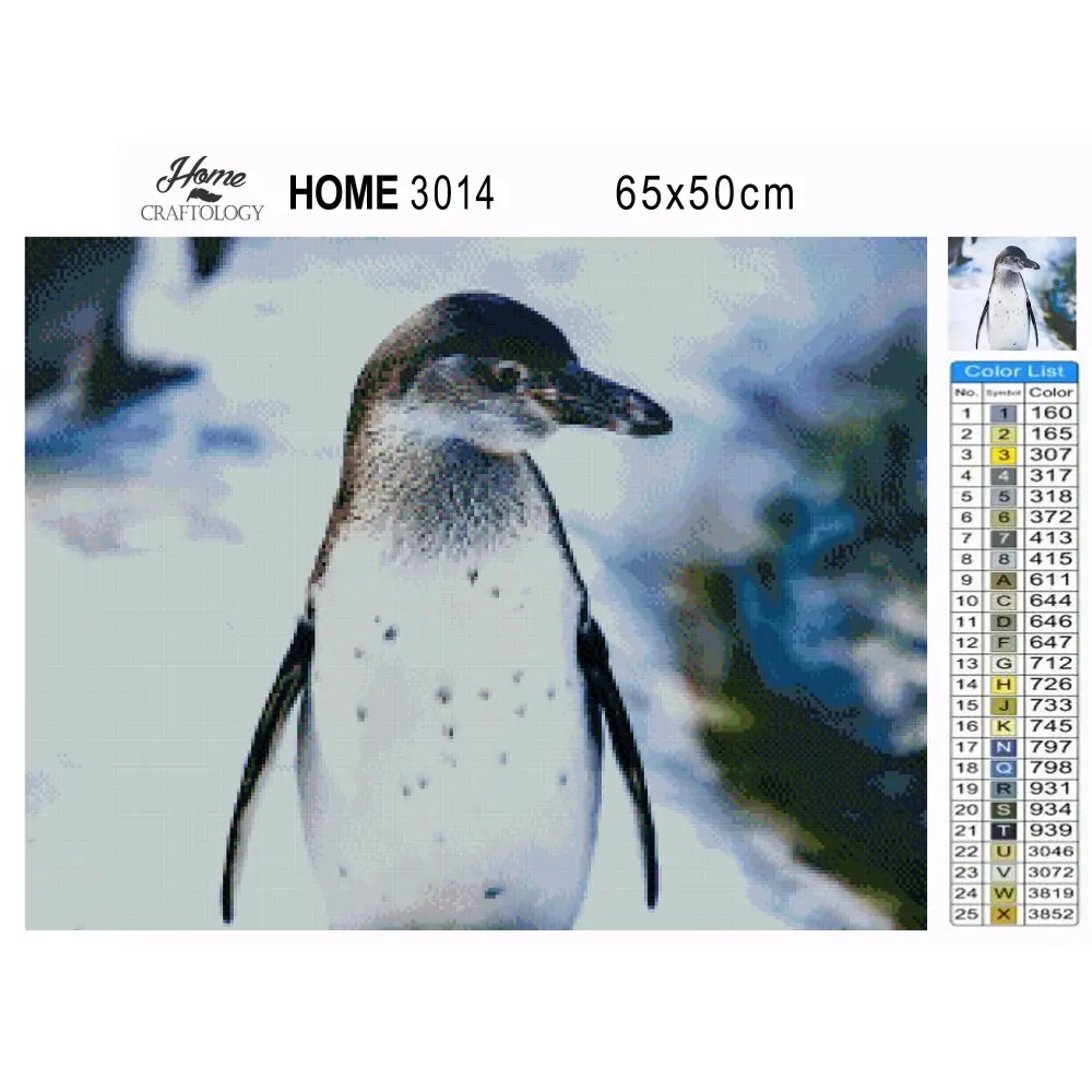 Penguin’s Side View - Premium Diamond Painting Kit - Diamond Painting Kit