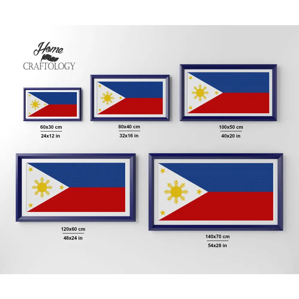 Philippines Flag - Premium Diamond Painting Kit - Diamond Painting Kit