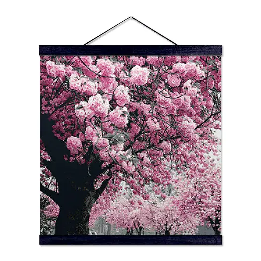 Pink Blossoms - Premium Diamond Painting Kit - Diamond Painting Kit