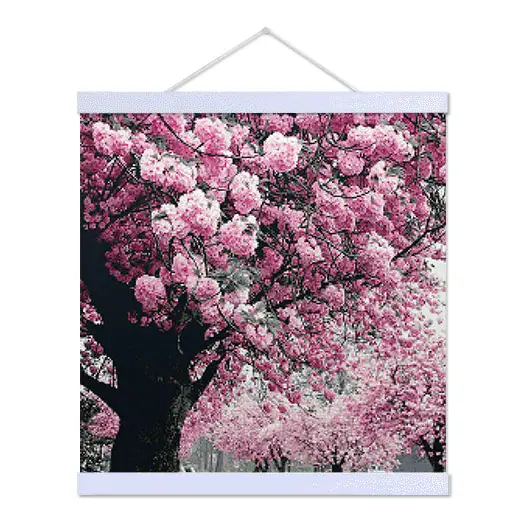 Pink Blossoms - Premium Diamond Painting Kit - Diamond Painting Kit