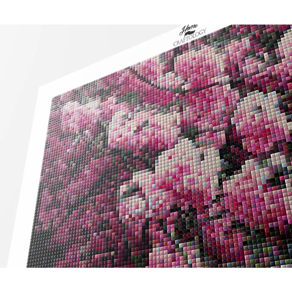 Pink Blossoms - Premium Diamond Painting Kit - Diamond Painting Kit