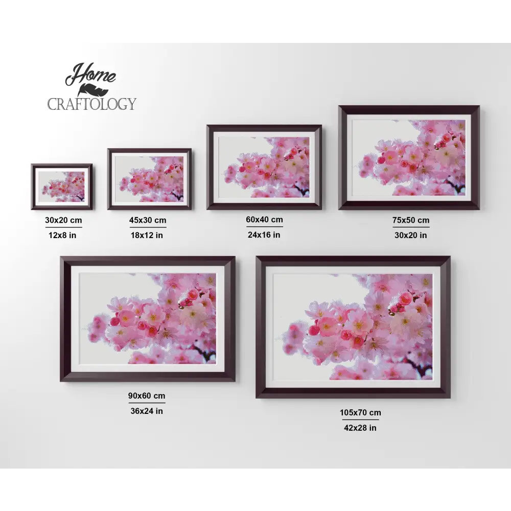 Pink Cherry Blossoms - Premium Diamond Painting Kit - Diamond Painting Kit