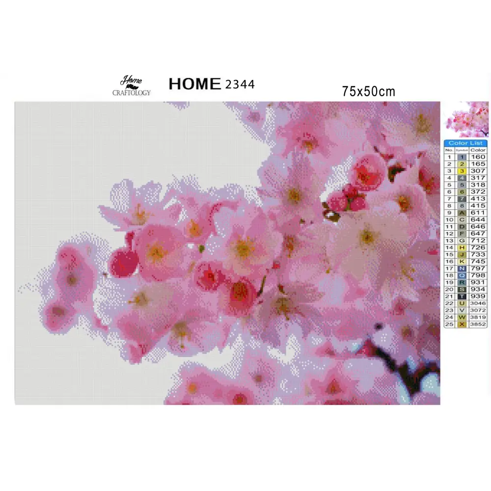 Pink Cherry Blossoms - Premium Diamond Painting Kit - Diamond Painting Kit