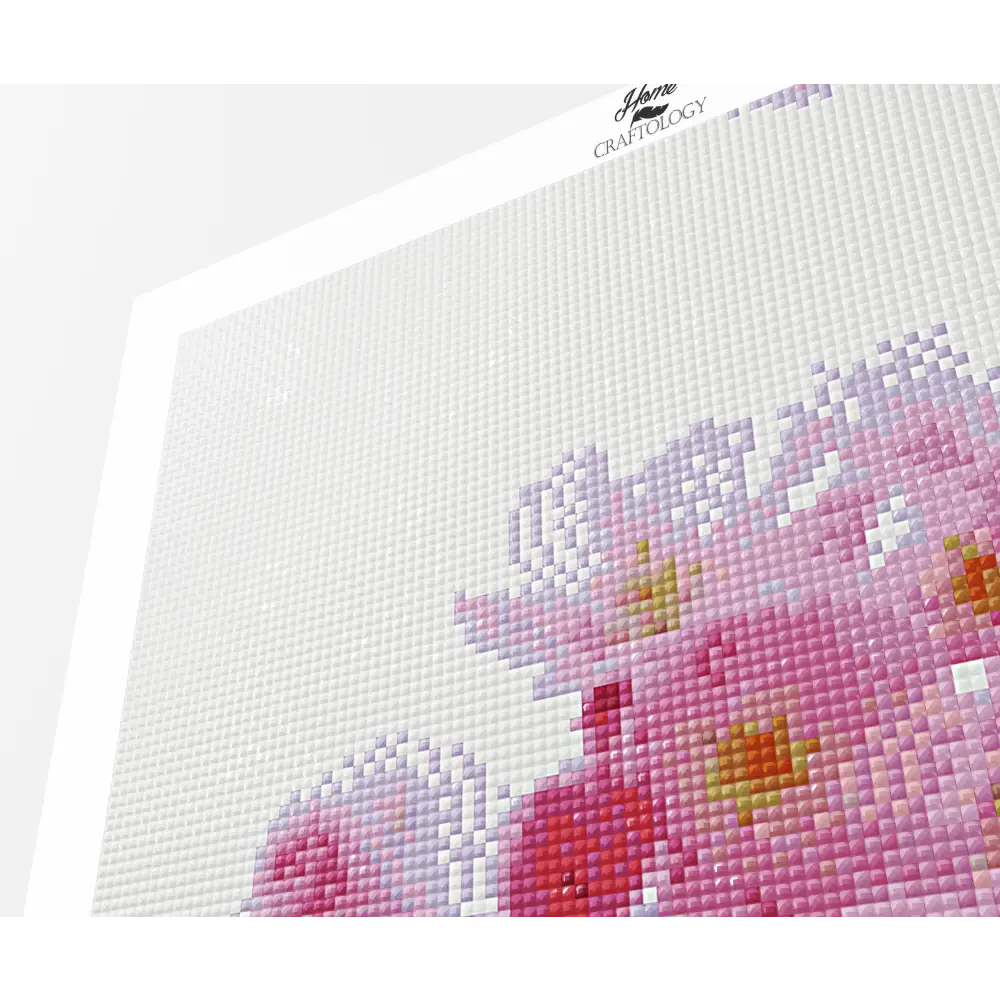 Pink Cherry Blossoms - Premium Diamond Painting Kit - Diamond Painting Kit