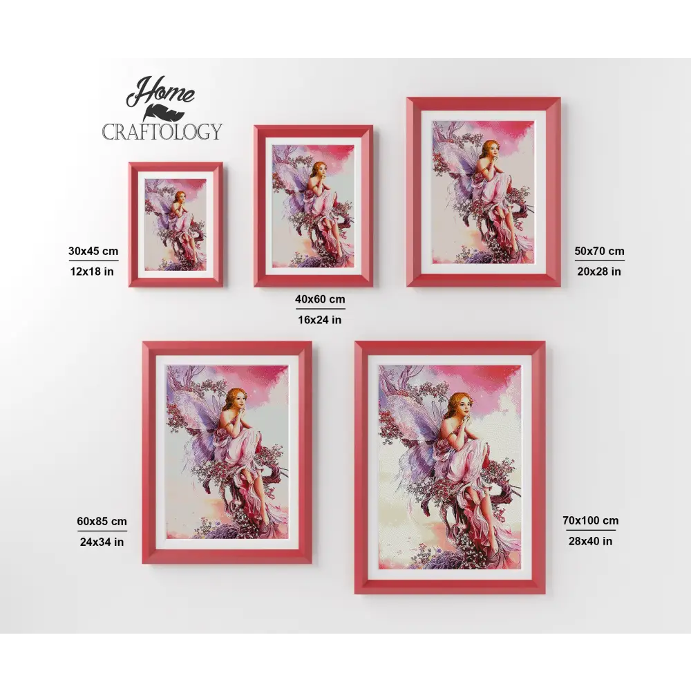 Pink Fairy - Premium Diamond Painting Kit - Diamond Painting Kit