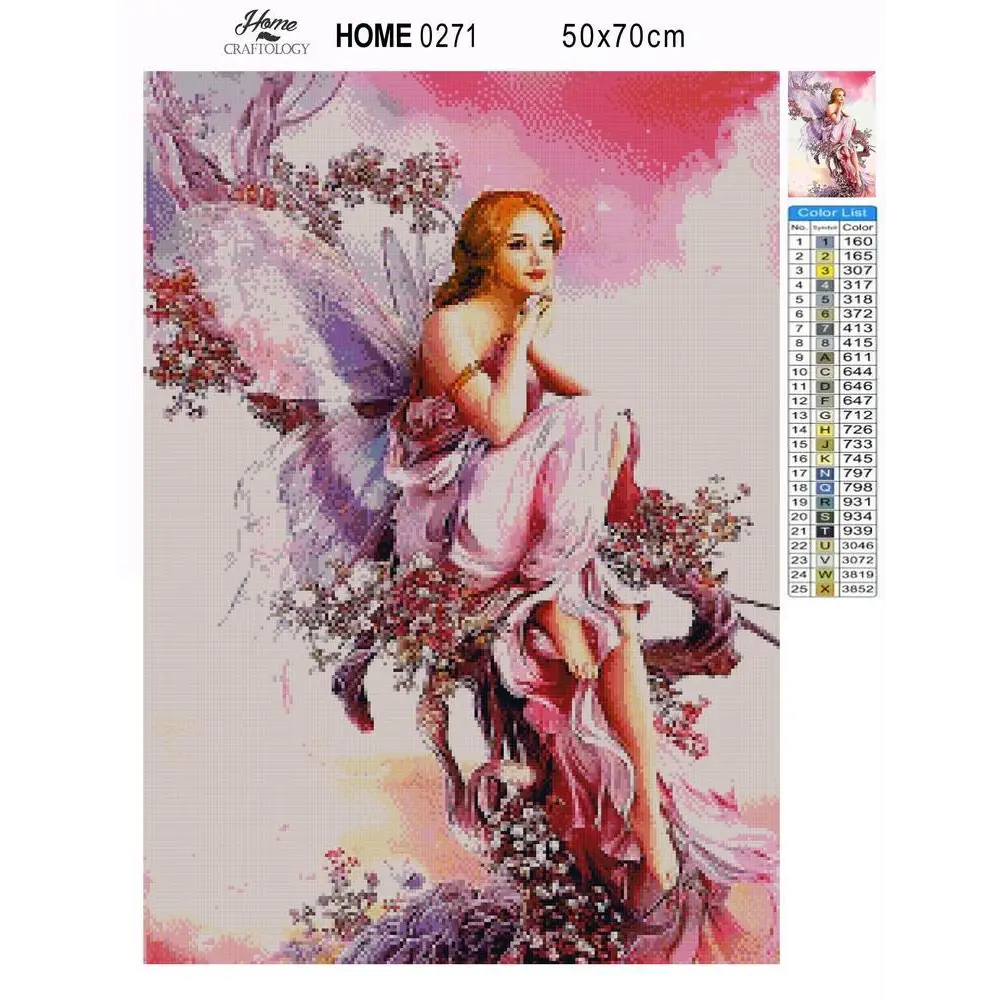 Pink Fairy - Premium Diamond Painting Kit - Diamond Painting Kit