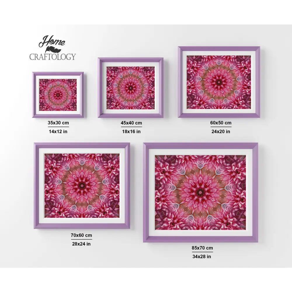 Pink Mandala - Premium Diamond Painting Kit - Diamond Painting Kit