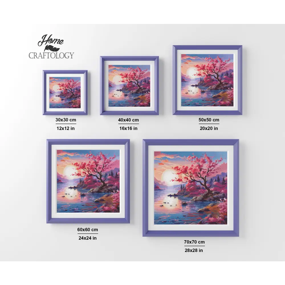Pink Petal Haven- Exclusive Premium Diamond Painting Kit - Diamond Painting Kit