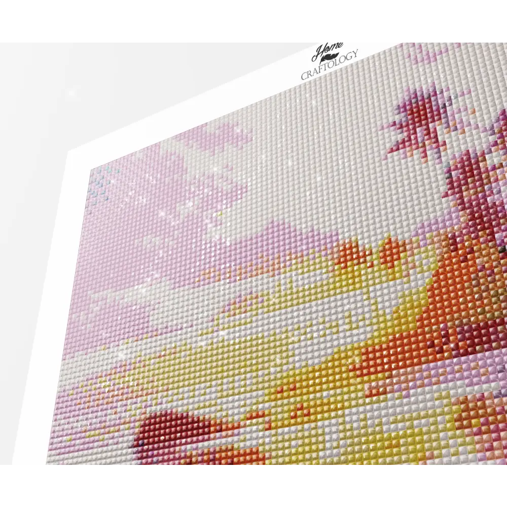 Pink Sunset - Exclusive Premium Diamond Painting Kit - Diamond Painting Kit
