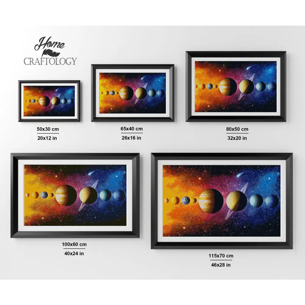 Planets - Premium Diamond Painting Kit - Diamond Painting Kit