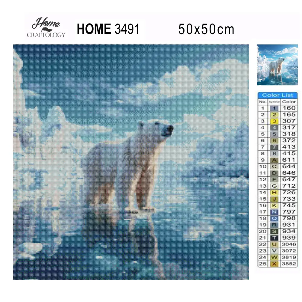 Polar Bear - Exclusive Premium Diamond Painting Kit - Diamond Painting Kit