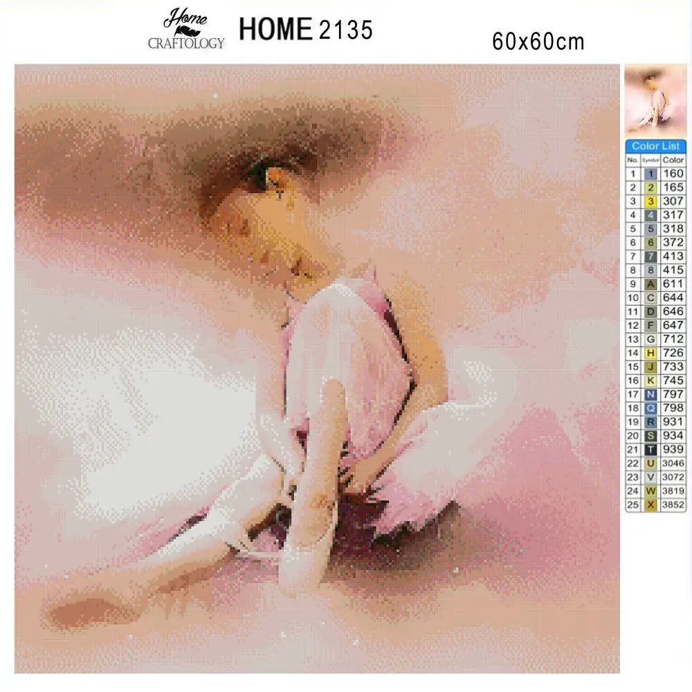 Pretty Little Ballerina - Premium Diamond Painting Kit - Diamond Painting Kit