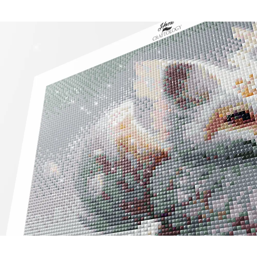 Pretty White Fox - Premium Diamond Painting Kit - Diamond Painting Kit