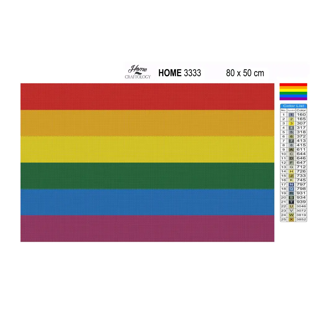 Pride Flag - Premium Diamond Painting Kit - Diamond Painting Kit