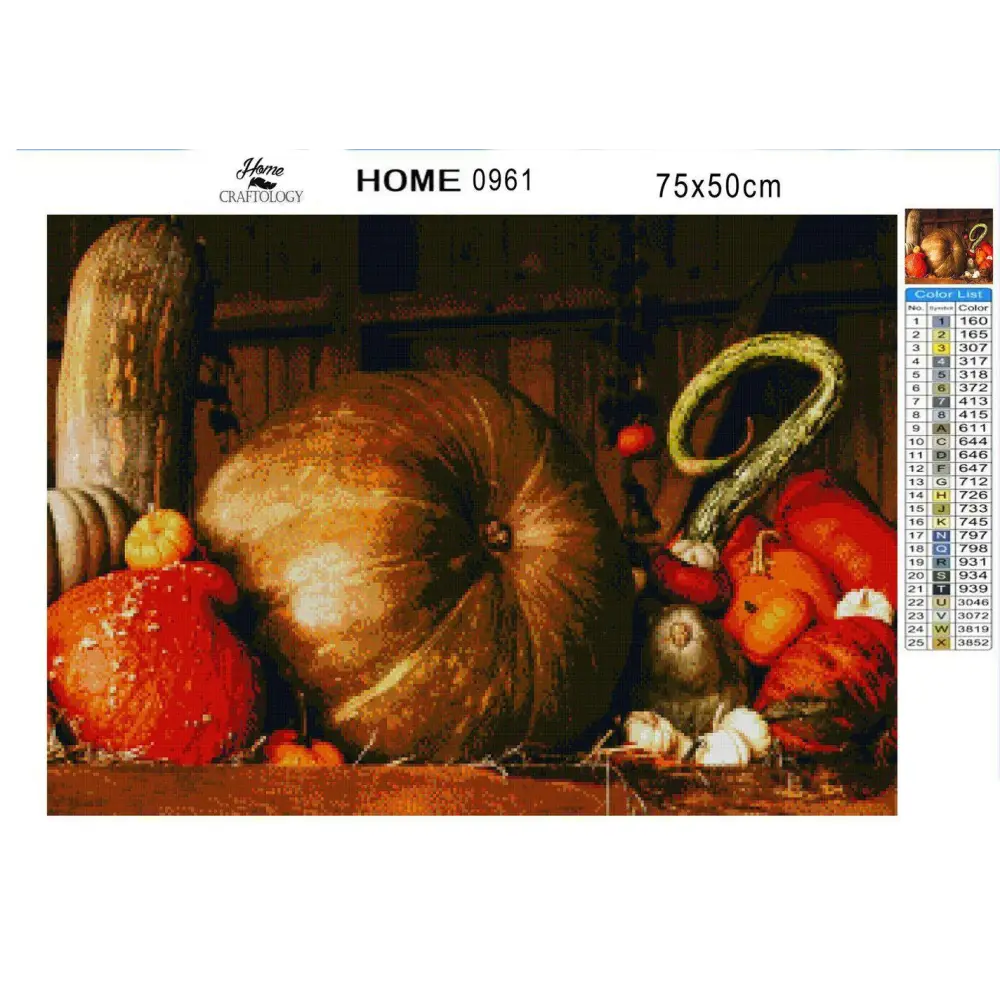 Pumpkin - Diamond Painting Kit - Home Craftology