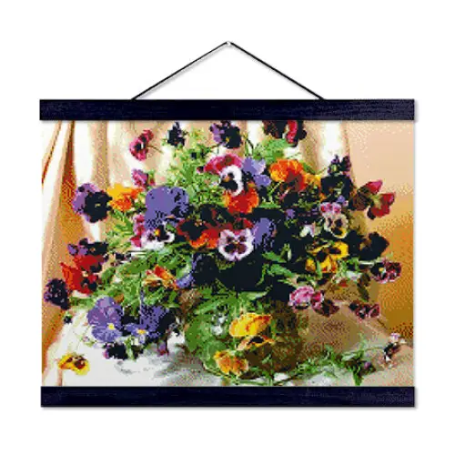 Purple Flowers - Premium Diamond Painting Kit - Diamond Painting Kit
