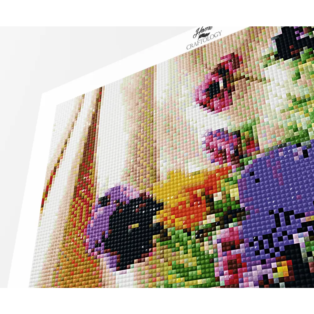 Purple Flowers - Premium Diamond Painting Kit - Diamond Painting Kit