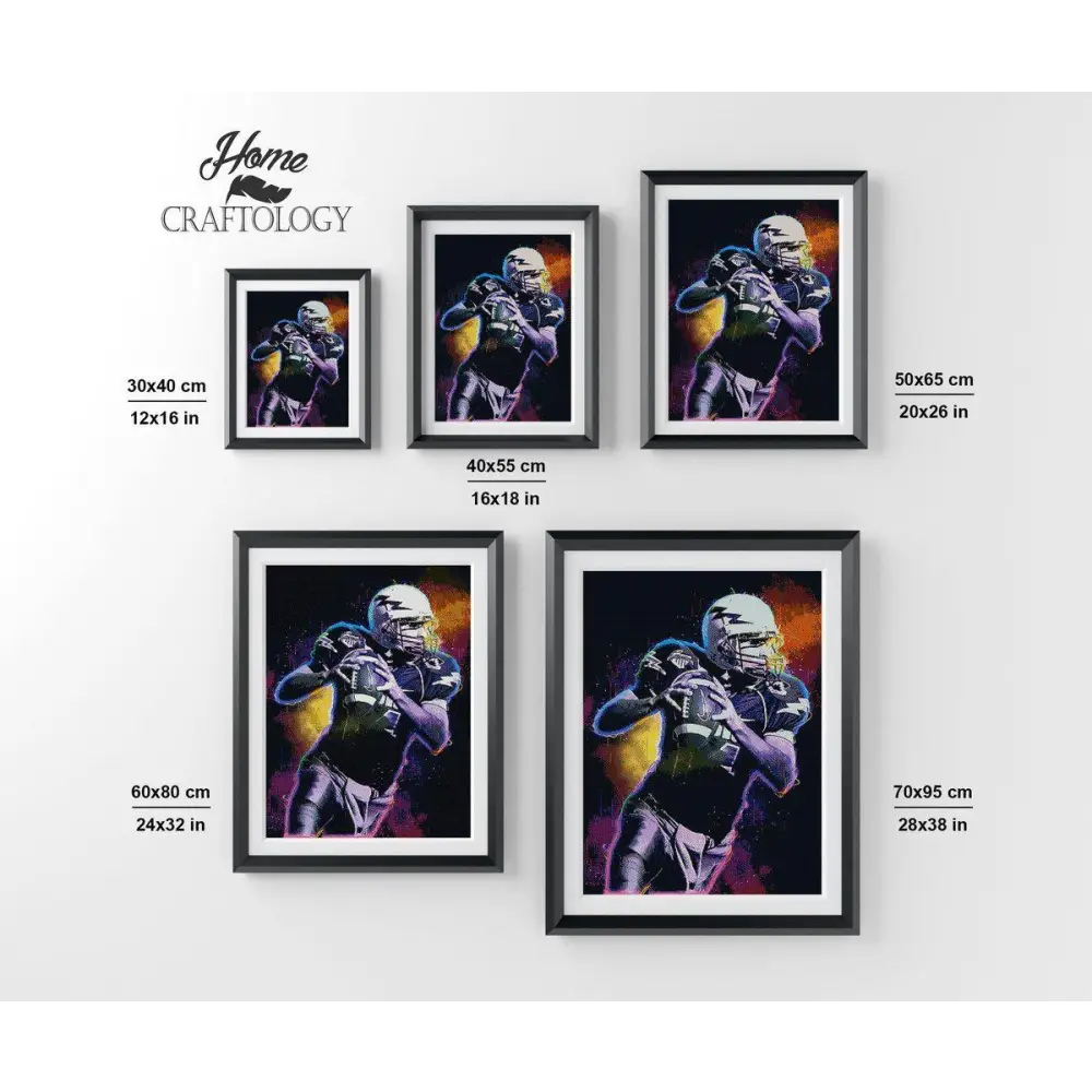 Quarterback - Premium Diamond Painting Kit - Diamond Painting Kit