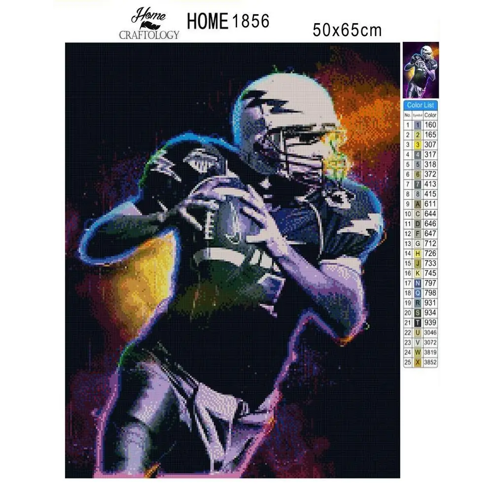 Quarterback - Premium Diamond Painting Kit - Diamond Painting Kit