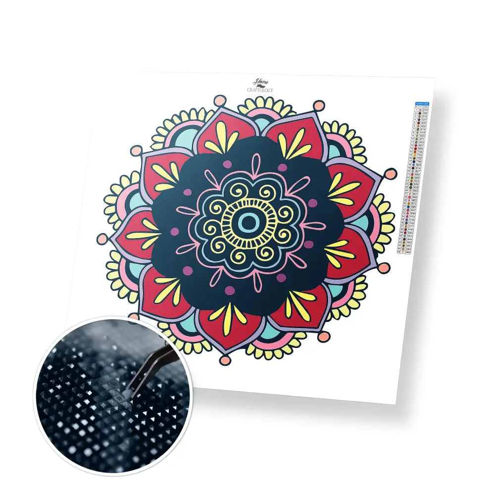 Rangoli - Premium Diamond Painting Kit - 35x30cm / 14x12’’ / square - Diamond Painting Kit