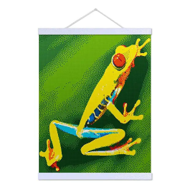 Red Eye Frog - Exclusive Premium Diamond Painting Kit - Diamond Painting Kit