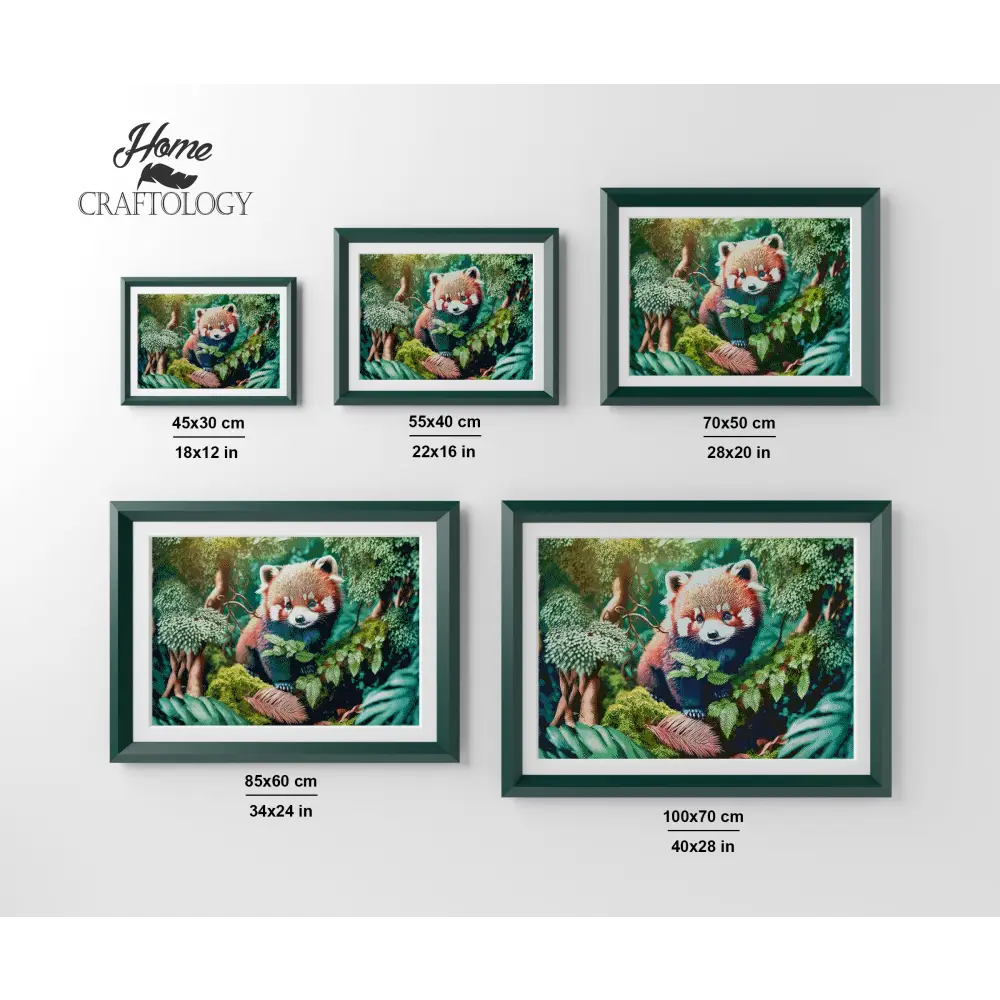 Red Panda - Premium Diamond Painting Kit - Diamond Painting Kit