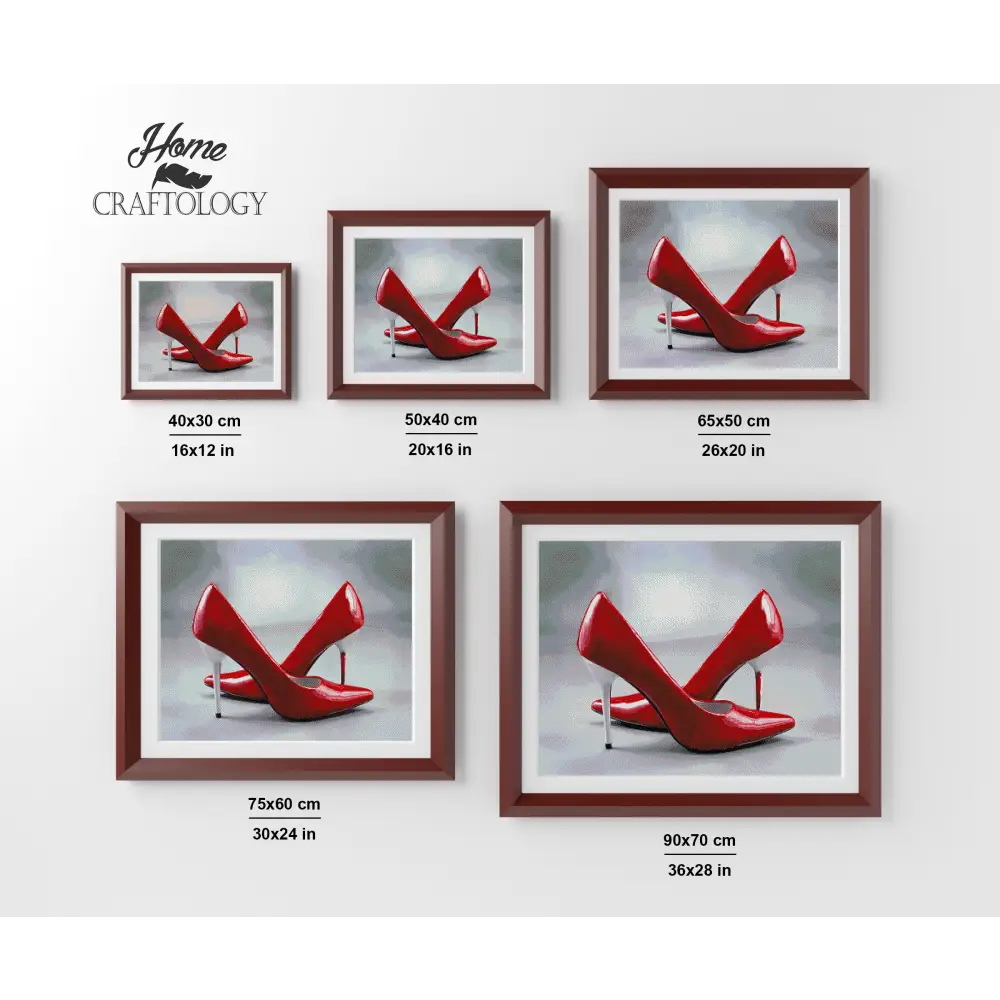 Red Stilettos - Premium Diamond Painting Kit - Diamond Painting Kit