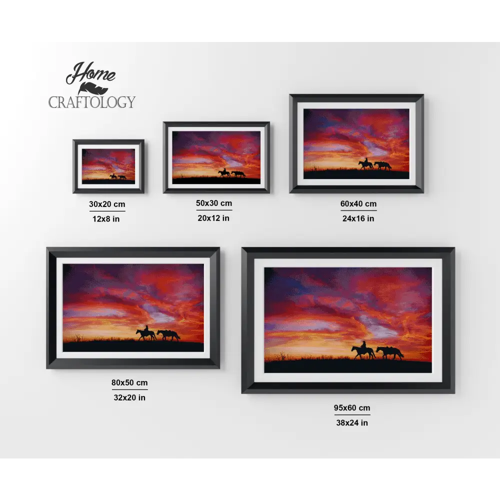 Riding into the Sunset - Premium Diamond Painting Kit - Diamond Painting Kit