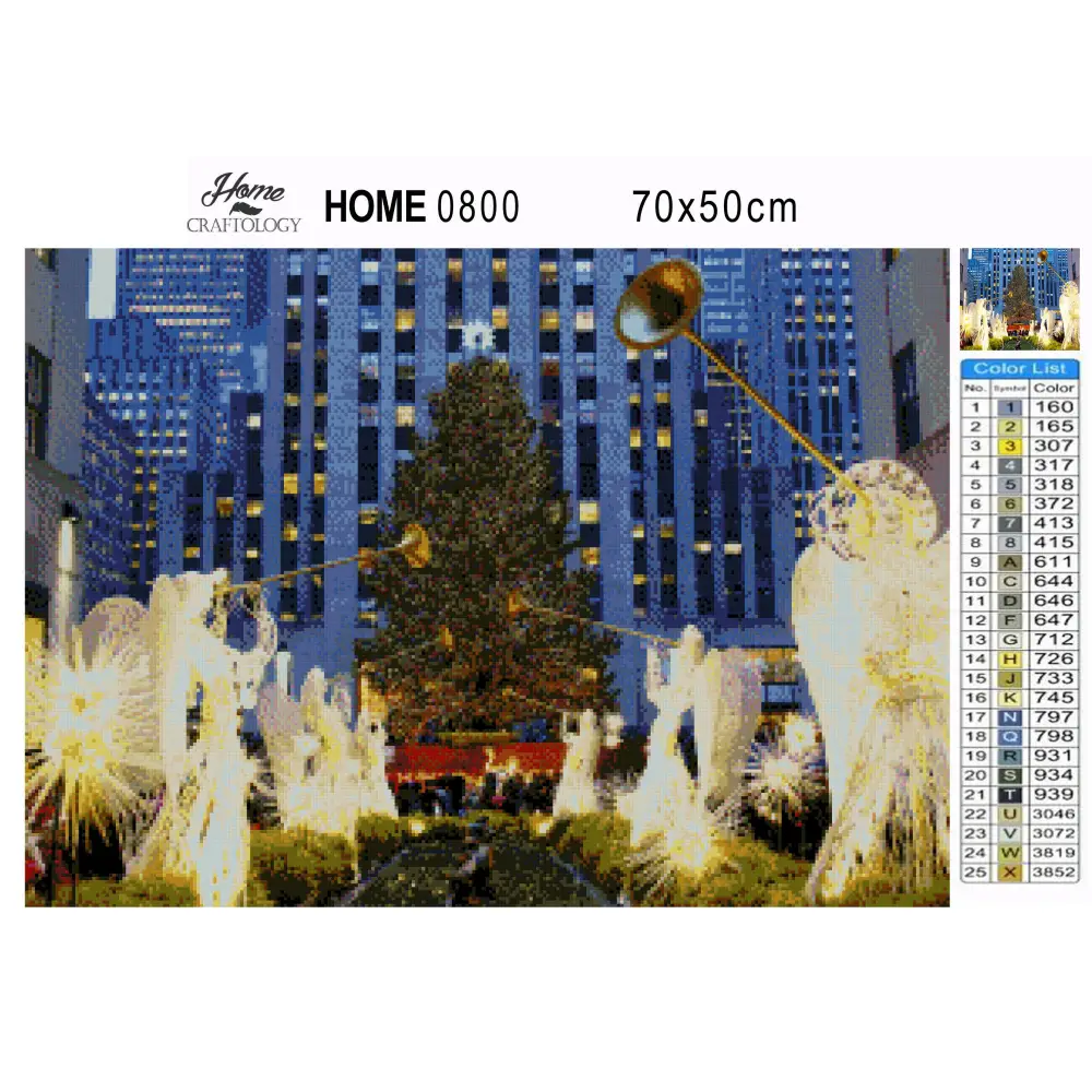 Rockefeller Center Christmas Tree - Premium Diamond Painting Kit - Diamond Painting Kit